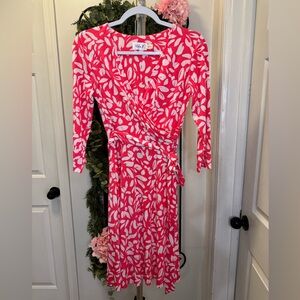 Eliza J Pink and White Floral Dress
